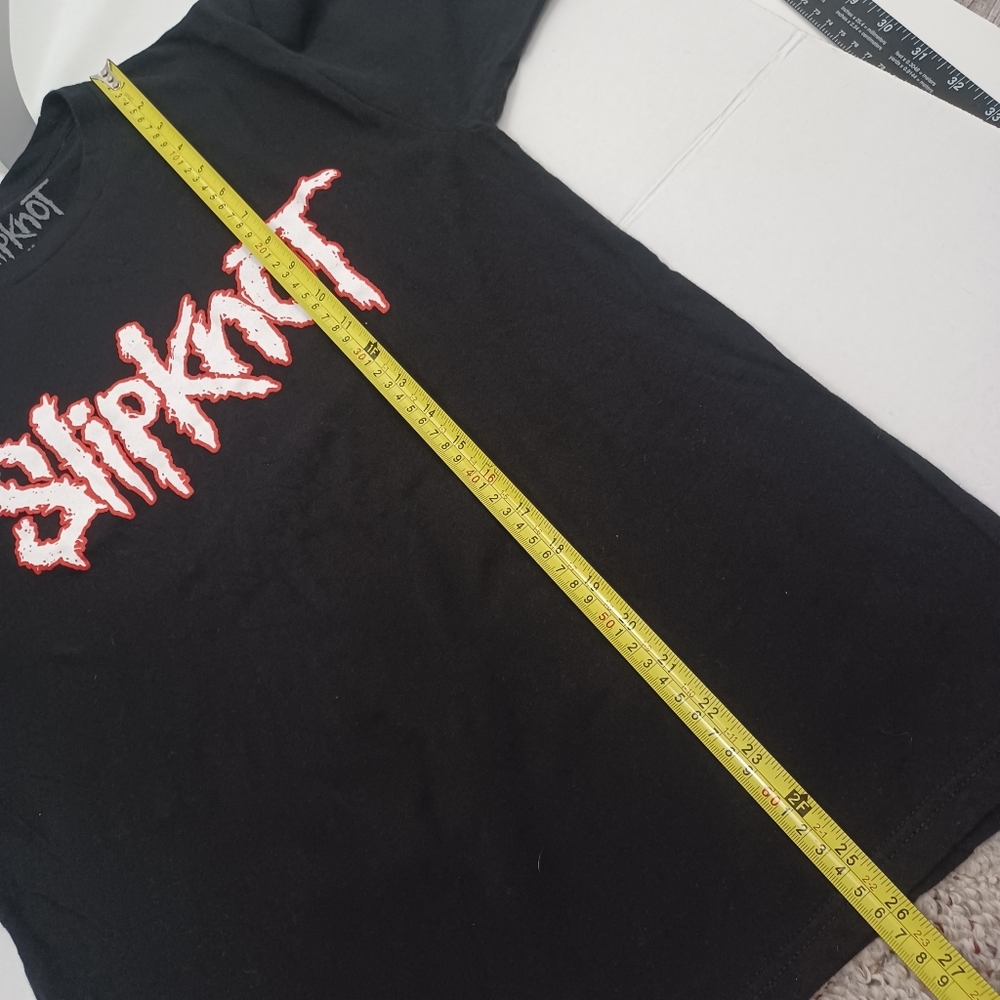 Slipnot Graphic Print T-Shirt Medium Black -Short Sleeve -Tagless - Picture 8 of 10